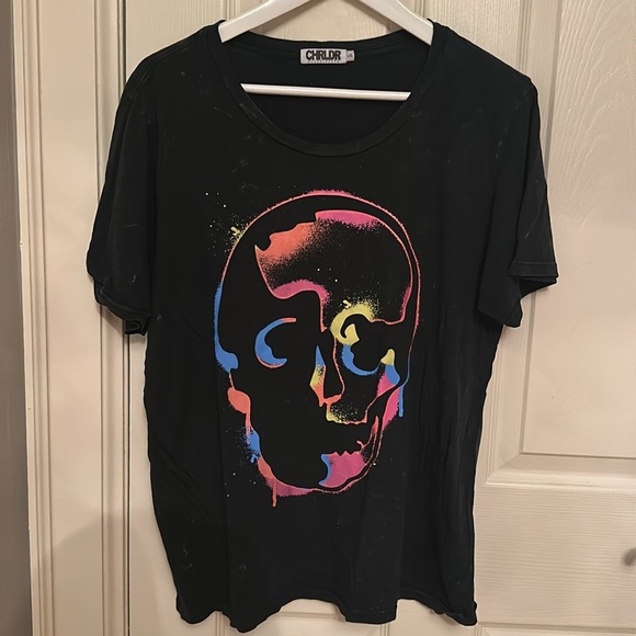 CHRLDR Skull Spray T shirt - Picture 3 of 7